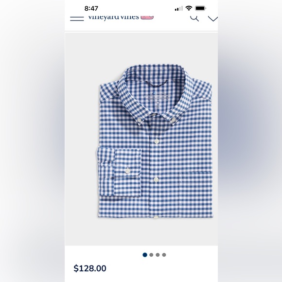 NEW VINEYARD VINES  COOPER SHIRT Sz M LS no store tags - Picture 1 of 6